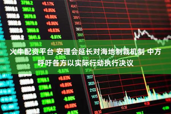 火牛配资平台 安理会延长对海地制裁机制 中方呼吁各方以实际行动执行决议