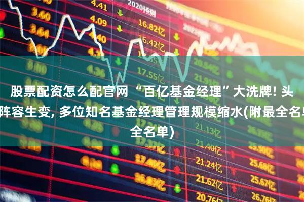 股票配资怎么配官网 “百亿基金经理”大洗牌! 头部阵容生变, 多位知名基金经理管理规模缩水(附最全名单)