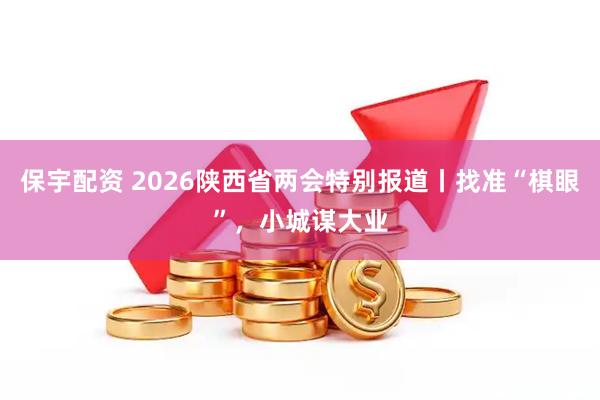 保宇配资 2026陕西省两会特别报道丨找准“棋眼”，小城谋大业
